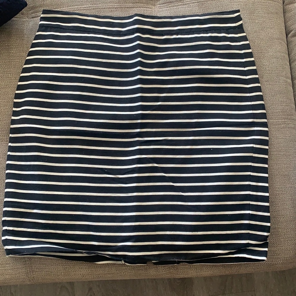 JCrew striped Pencil Skirt